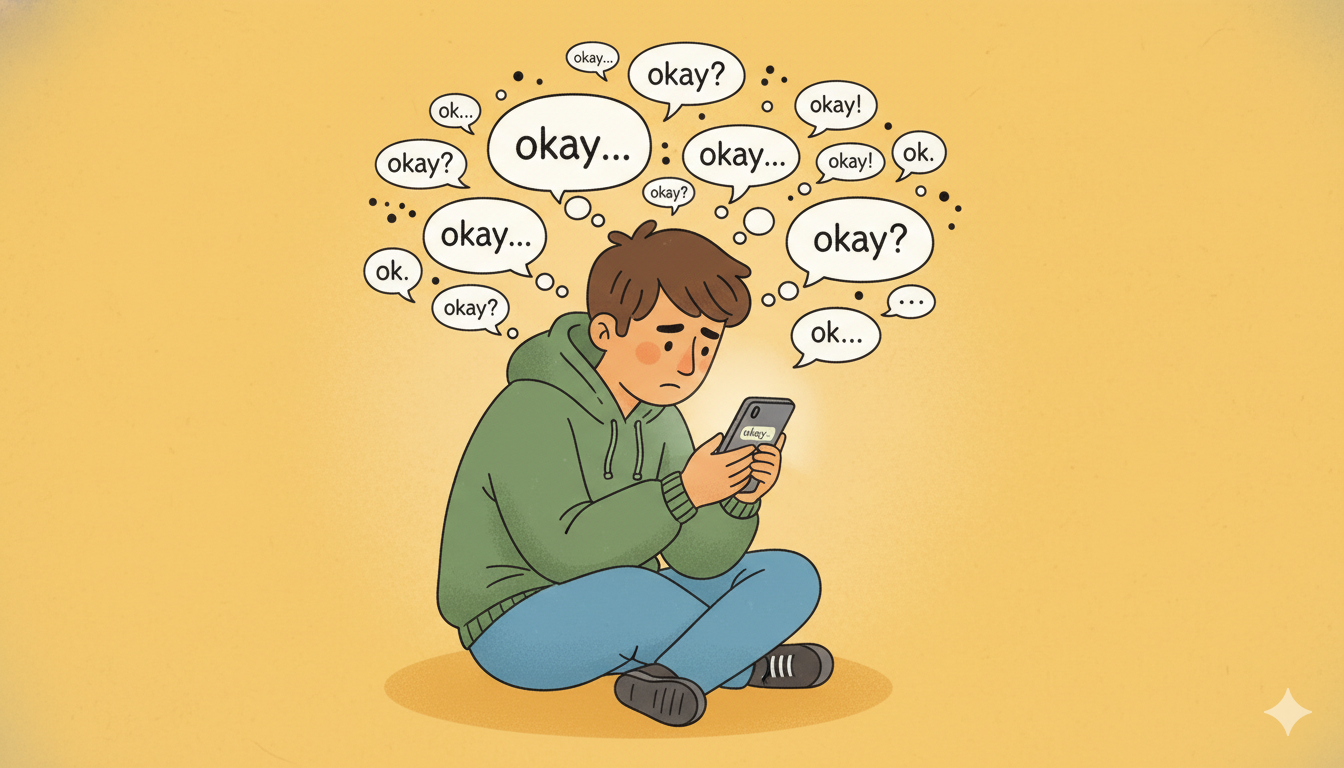 Overthinking text messages